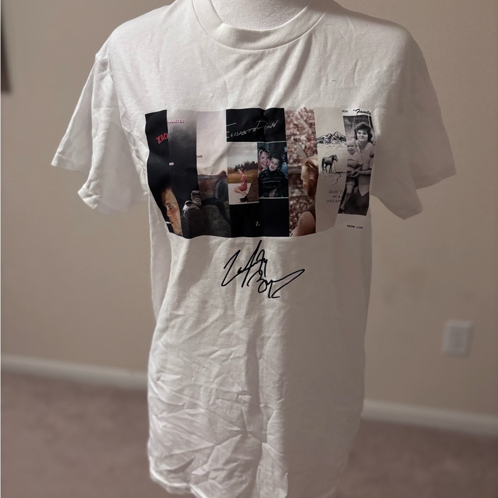Gildan White Short Sleeve Tee with Graphic Print